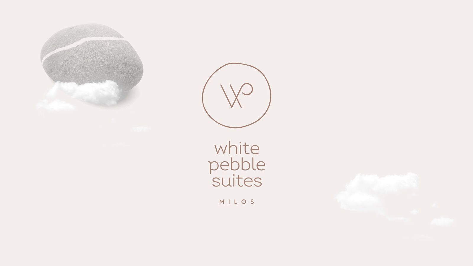White Pebble Suites logo design branding web design