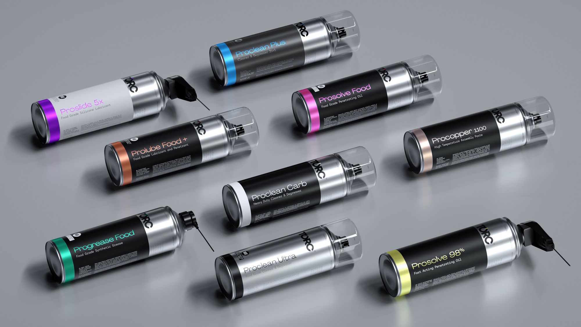 The spray series by TORC — packaging design by pecora nera design studio