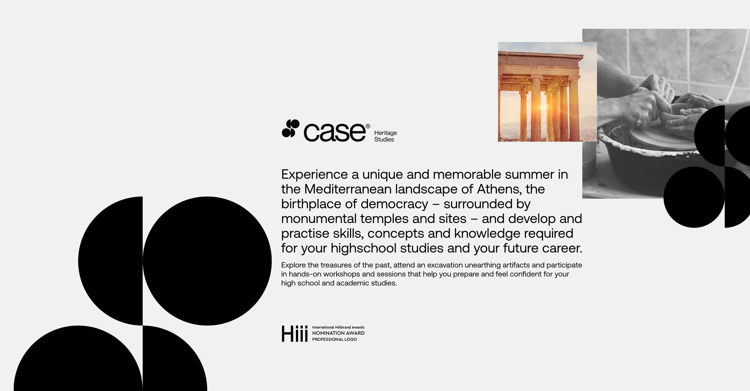 Case Heritage Studies σχεδιασμός εταιρικής ταυτότητας και ιστοσελίδας
