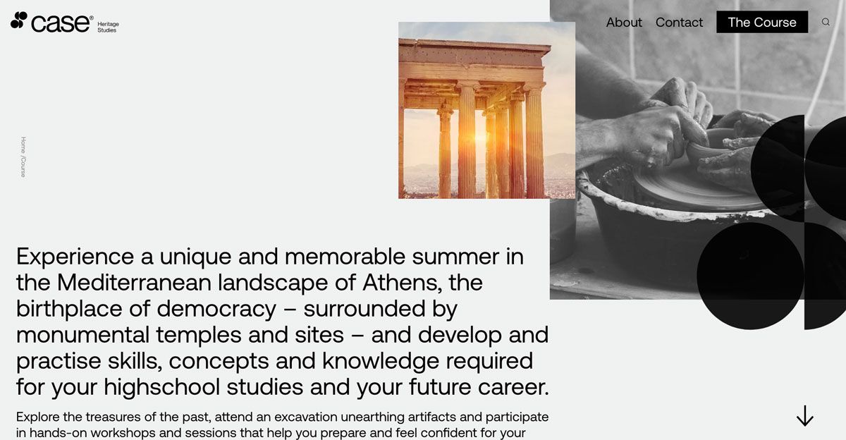 Case Heritage Studies σχεδιασμός εταιρικής ταυτότητας και ιστοσελίδας