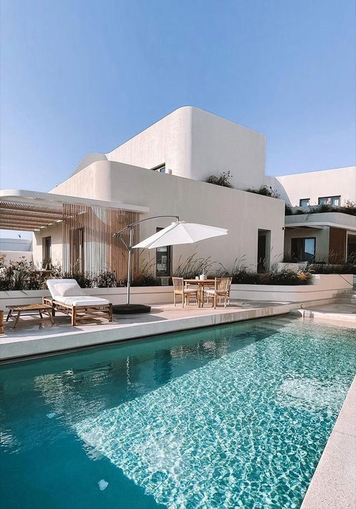 White Pebble Suites logo design branding web design pool area